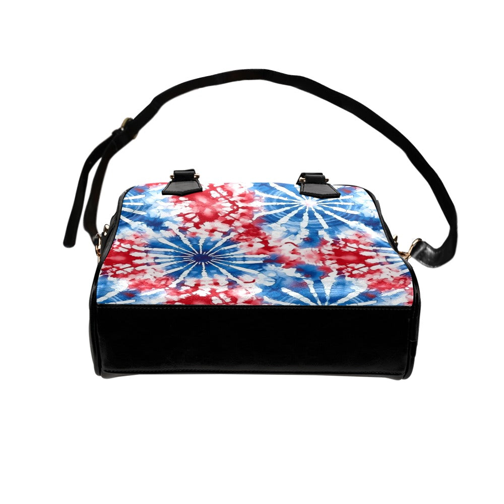 Patriotic Tie Dye Bowler Bag Purse