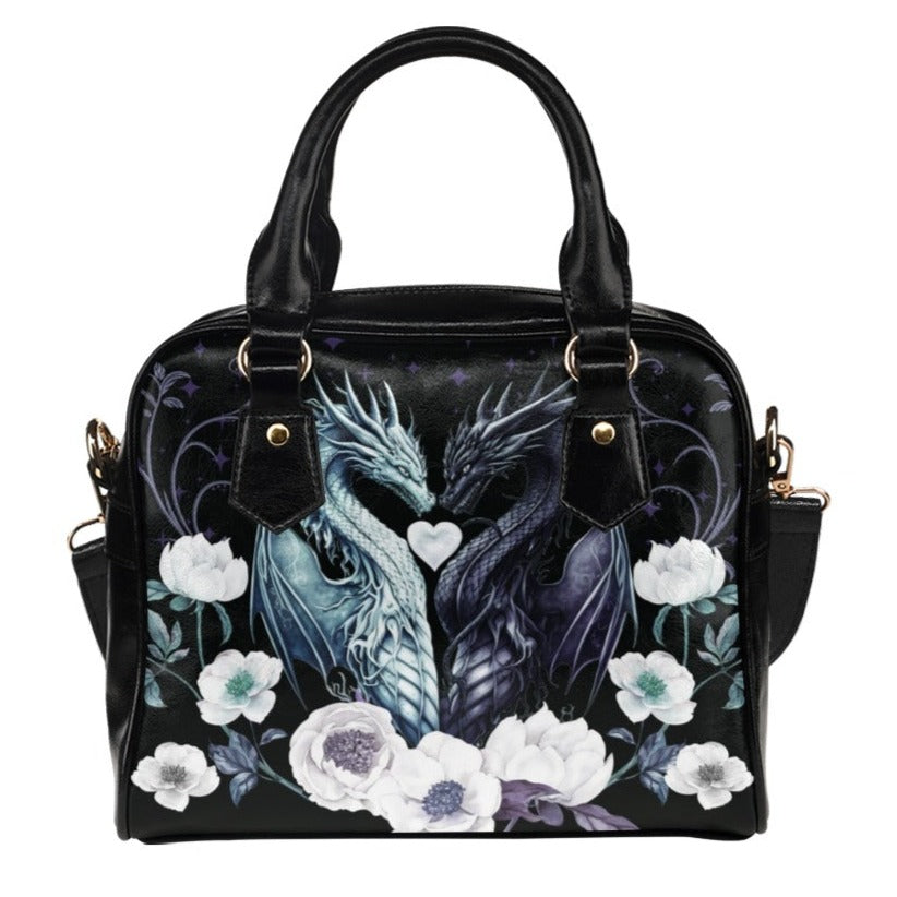 DND Dragons purse, dragons in love, BlueStarTrader.com purse