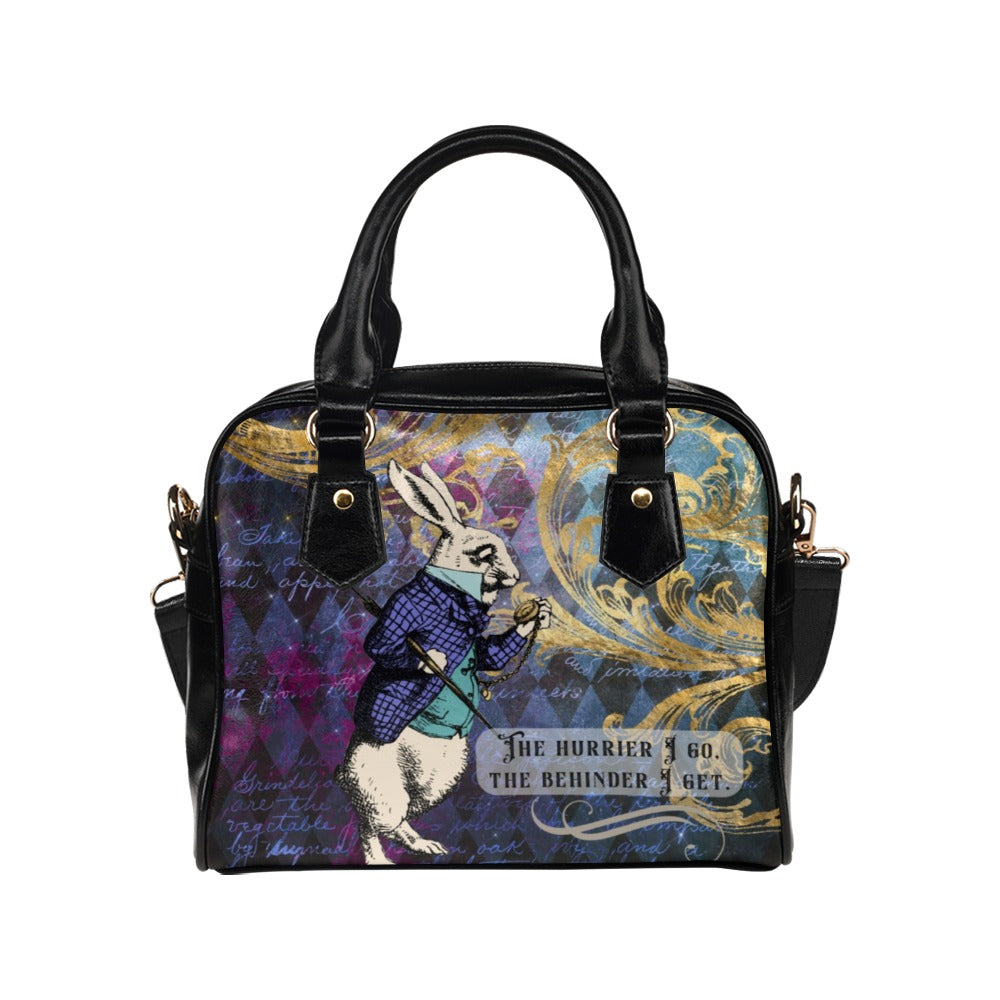 White Rabbit Purse, Alice in Wonderland Bowler Handbag