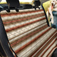 brown serape car pet seat cover, striped car seat covers, Mexican blanket, Baja, Southwestern style