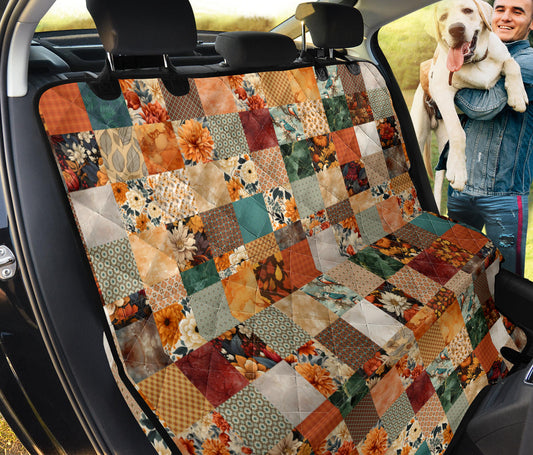 Autumn Patchwork Car Pet Seat Cover