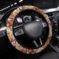 Autumn Flowers Steering Wheel Cover