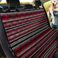 Serape Car Seat Covers, Dark Red Stripes Auto Seat Protector, Pet Seat Covers Mexican Blanket Print, Striped
