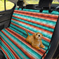 turquoise orange serape car seat covers, striped seat covers, Baja, Southwestern