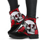 Skull & Roses Lace Up Ankle Boots