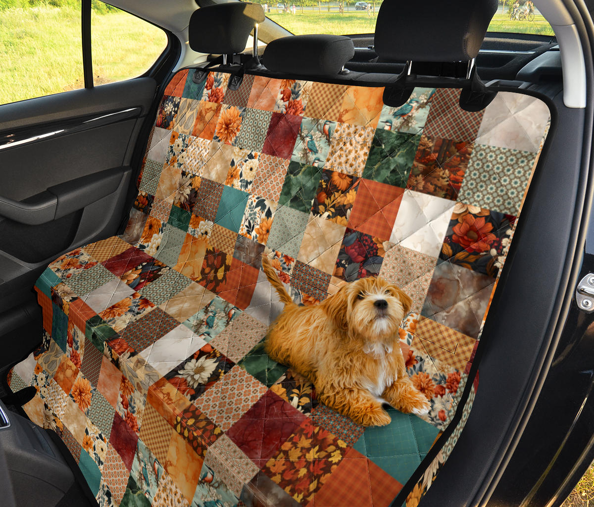 Autumn Patchwork Car Pet Seat Cover