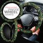 Green Ferns Steering Wheel Cover