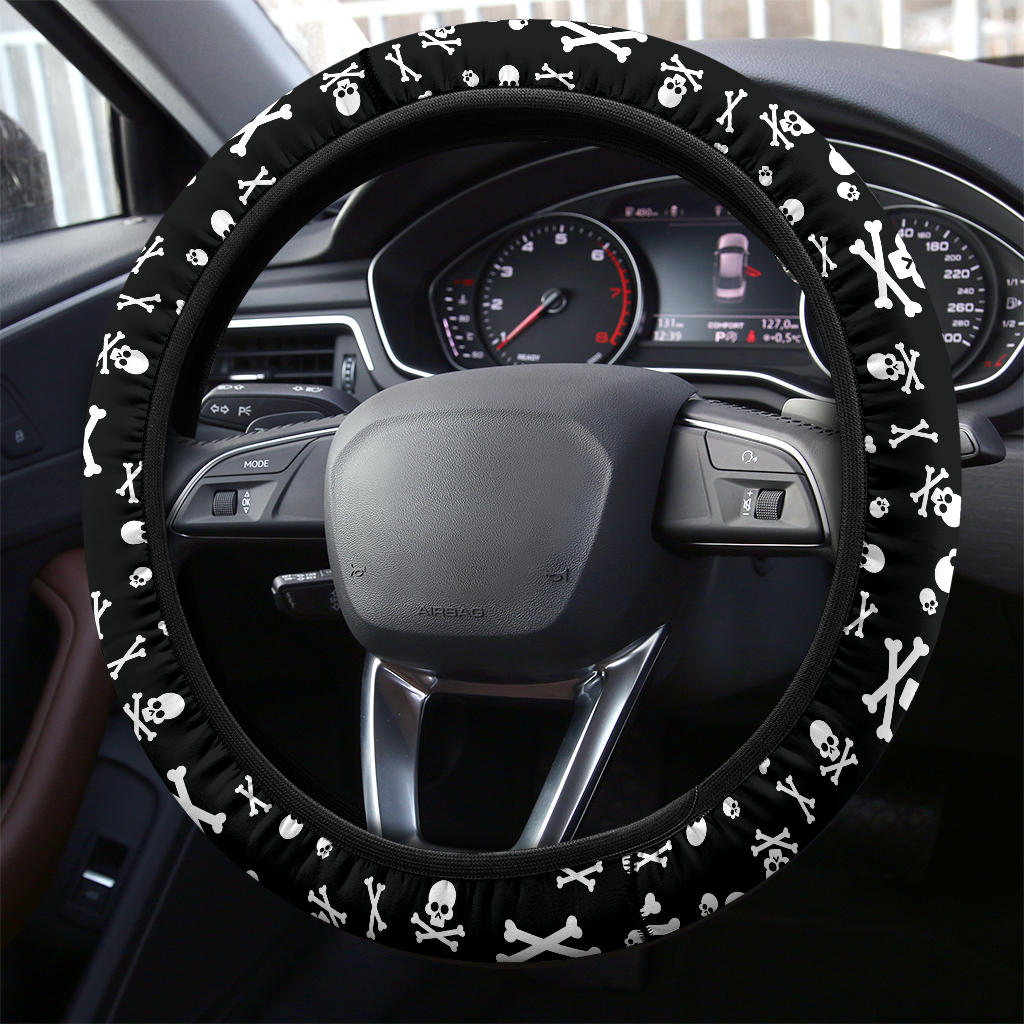 Skulls & Crossbones Steering Wheel Cover