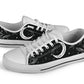 witchy moon shoes, celestial shoes, mens sneakers