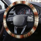 Serape Rust Tan Brown Steering Wheel Cover