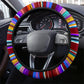 Maroon Purple Serape Steering Wheel Cover