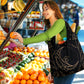 witchy tote bags, shopping bags, reusable grocery bags, eco friendly