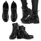 Black Camo Combat Boots