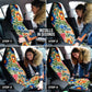 Colorful Flowers (02) Car Seat Covers (Set of 2)