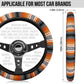 Orange Serape Steering Wheel Cover