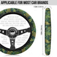 Green Ferns Steering Wheel Cover