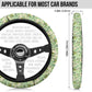 Botanical Green Plants Steering Wheel Cover