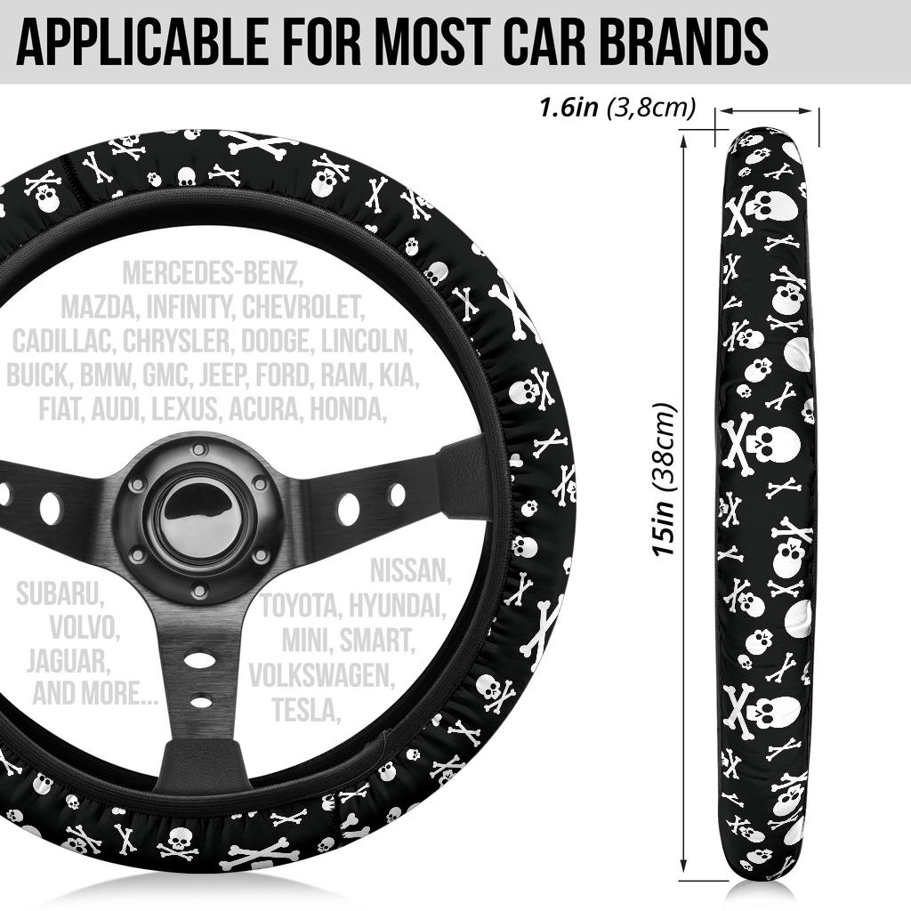 Skulls & Crossbones Steering Wheel Cover