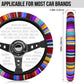 Maroon Purple Serape Steering Wheel Cover