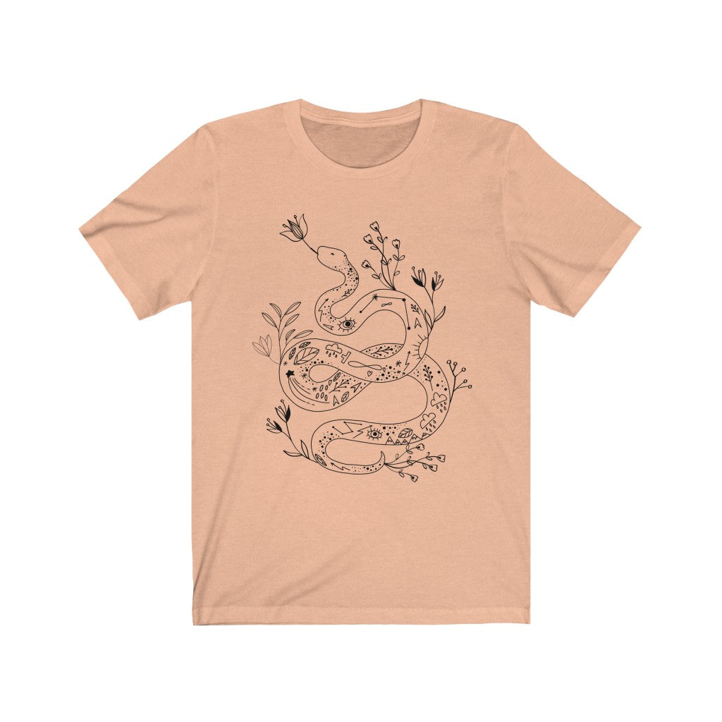 Snake Moth Tee Shirt, Cottagecore Shirt