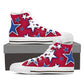 Men's Red  High Tops with Stars