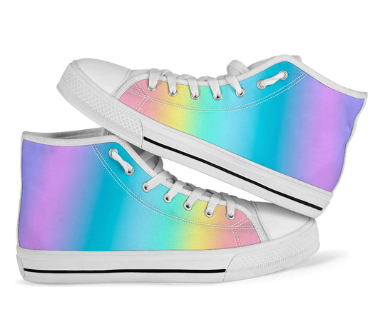 Pastel Rainbow High Tops Sneakers (no box)