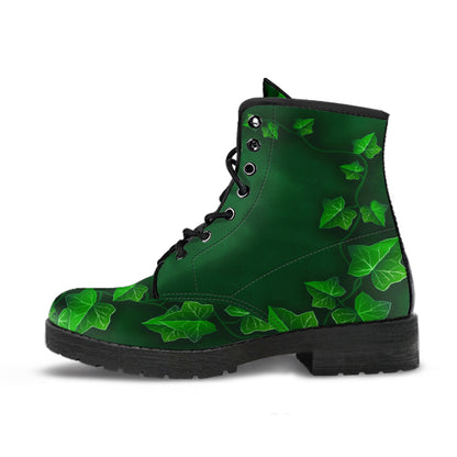 Poison Ivy Super Villain Inspired Vegan Boots Green