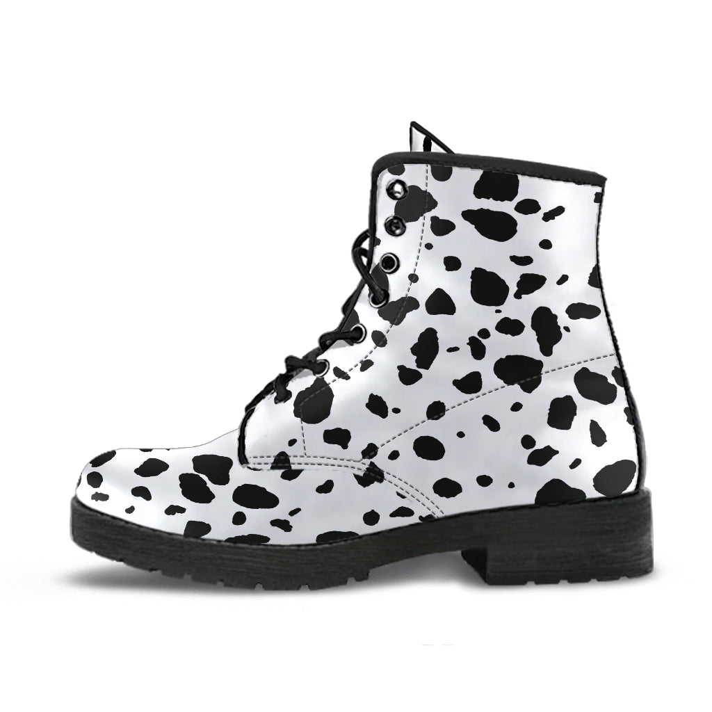 Dalmatian Spots Vegan Boots Mens Womens