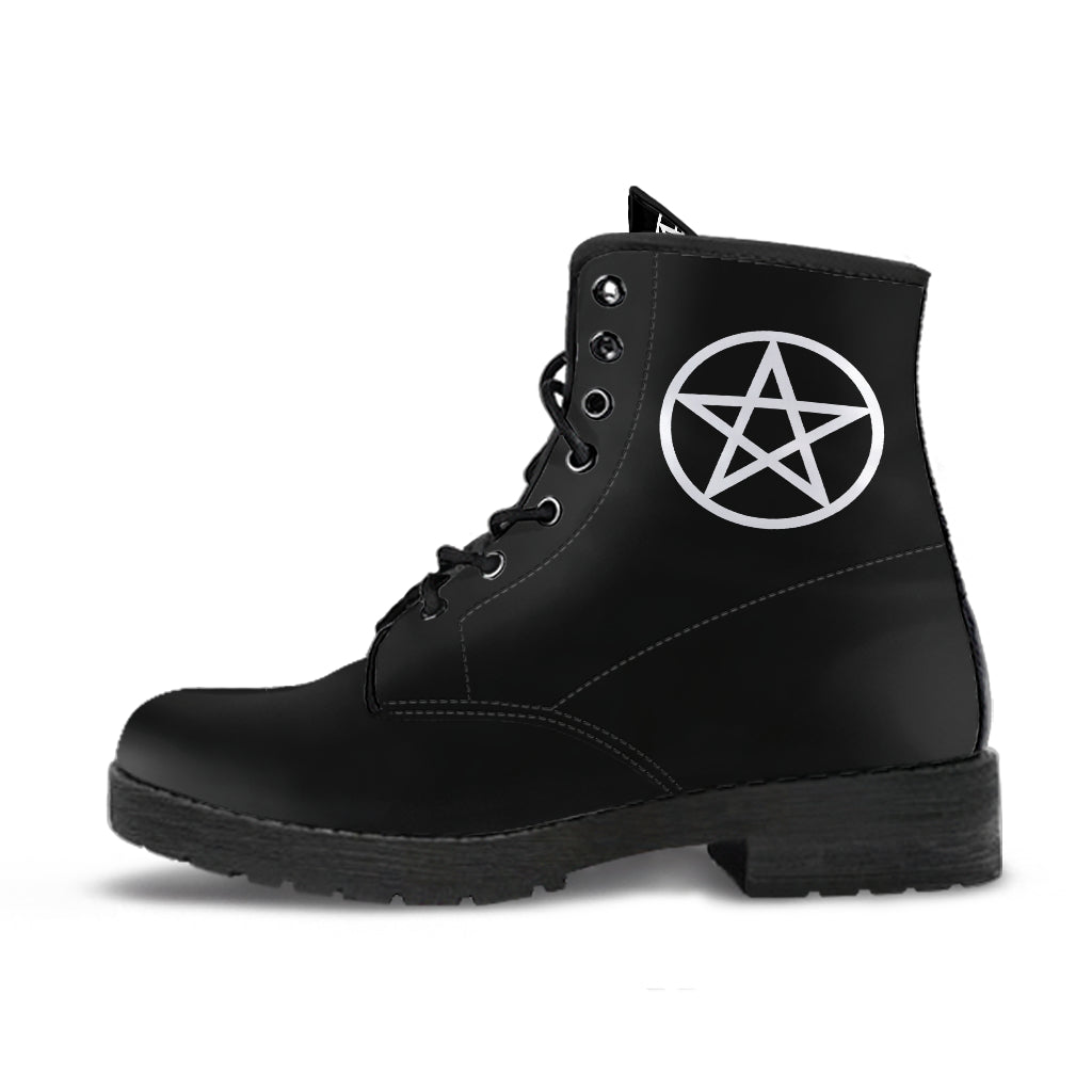 Pentacles Pentagrams Vegan Boots