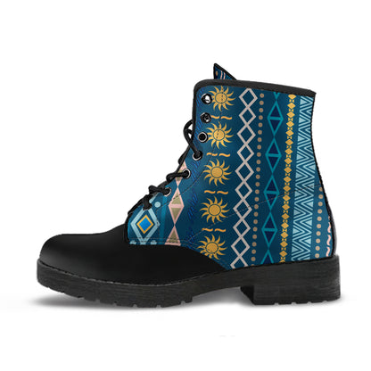 Boho Blue Vegan Boots (Mens Womens)