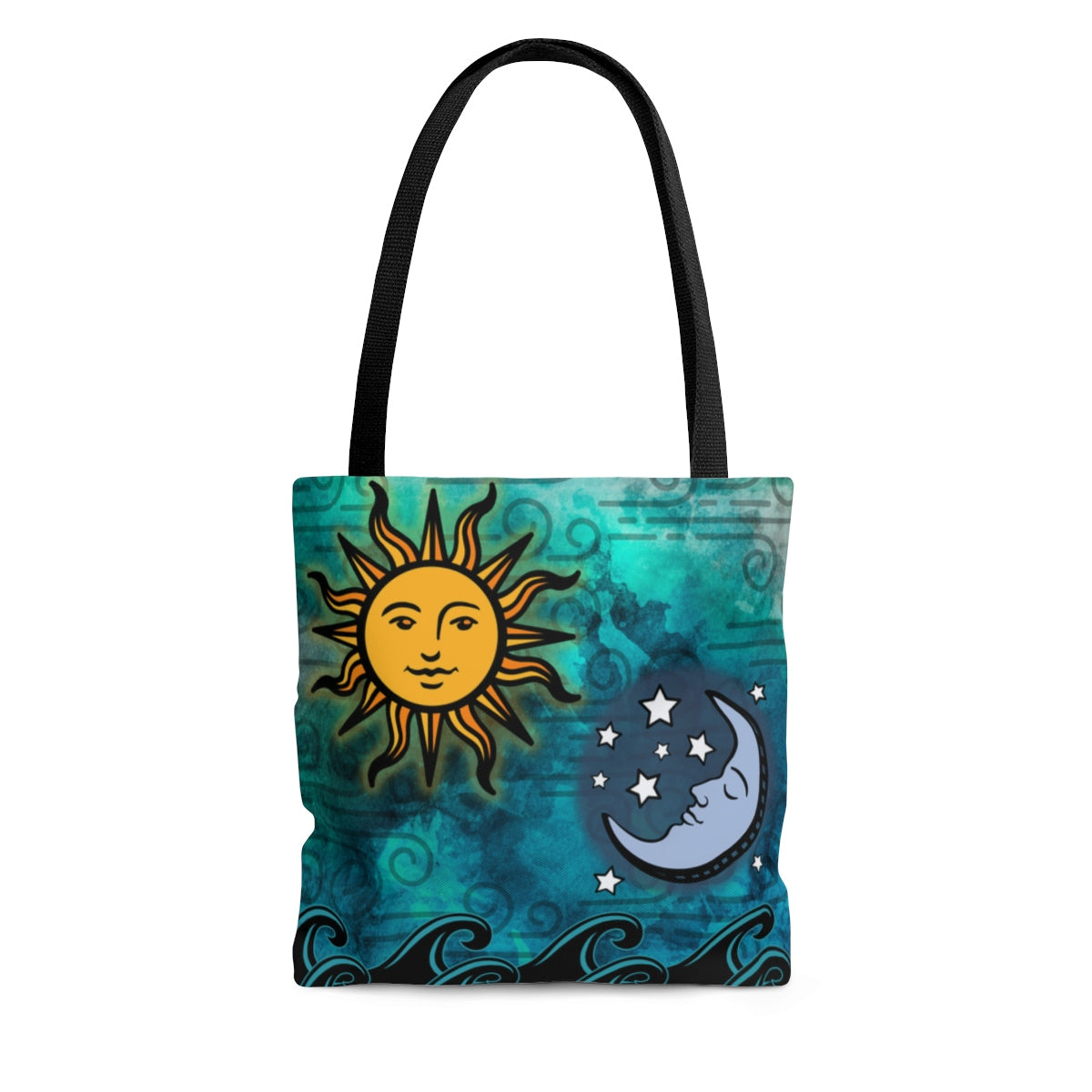 Sun Moon Stars and Ocean Tote Bag