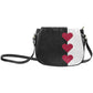 Queen of Hearts Large Saddlebag Purse Cross Body