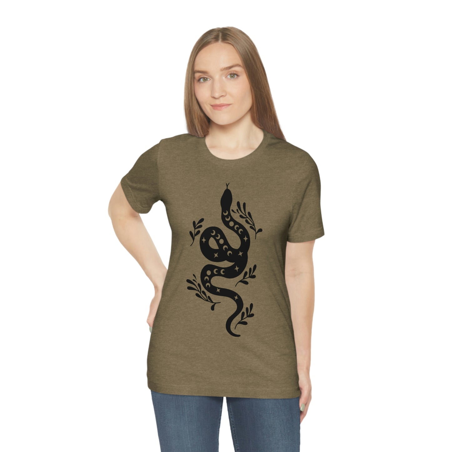 Celestial Snake Tee Shirt, Unisex Jersey Short Sleeve Tee