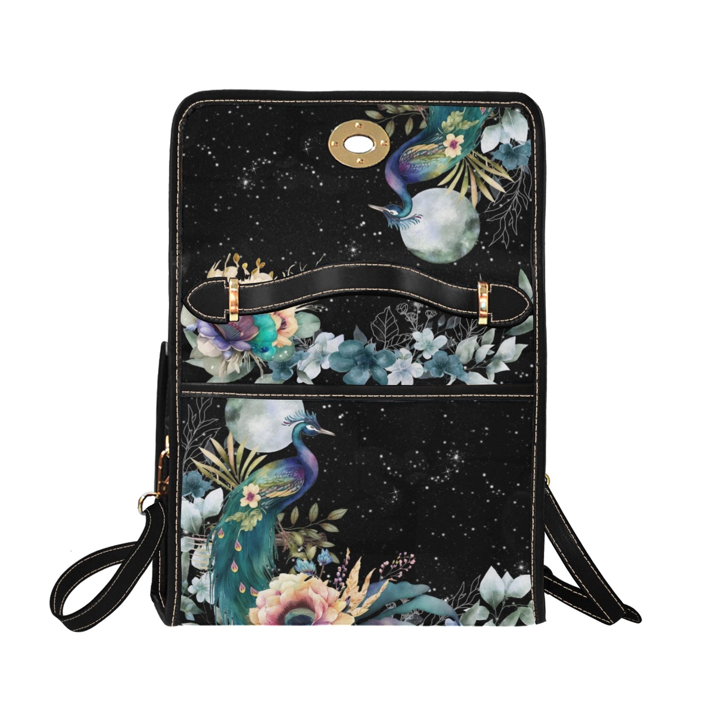 Fantasy Peacock Crossbody Purse Satchel Hand Bag