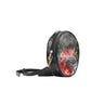 Red Black Roses Small Round Drum Bag