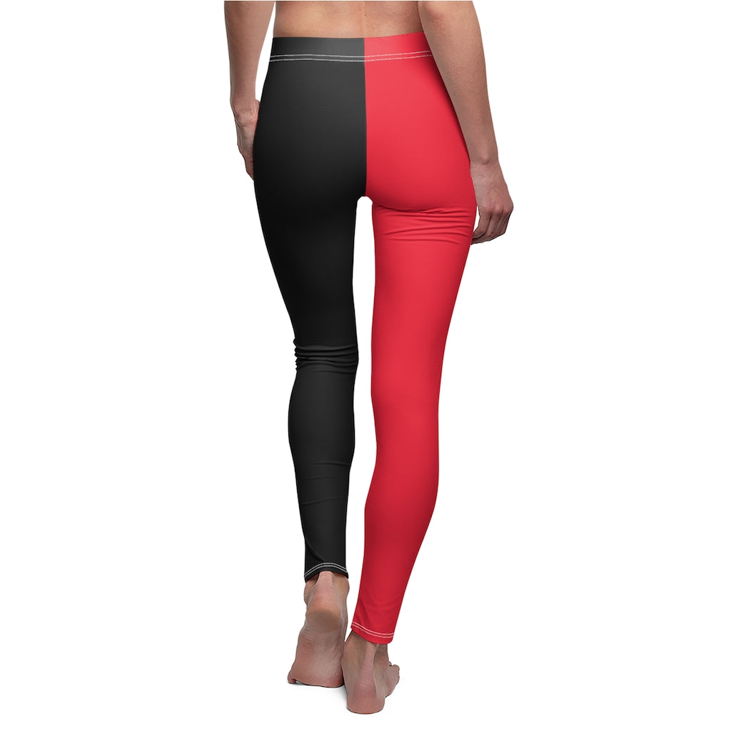 Harley Opposite Leggings Black Red  Ms. Quinn Inspired