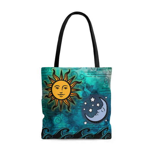 Sun Moon Stars and Ocean Tote Bag