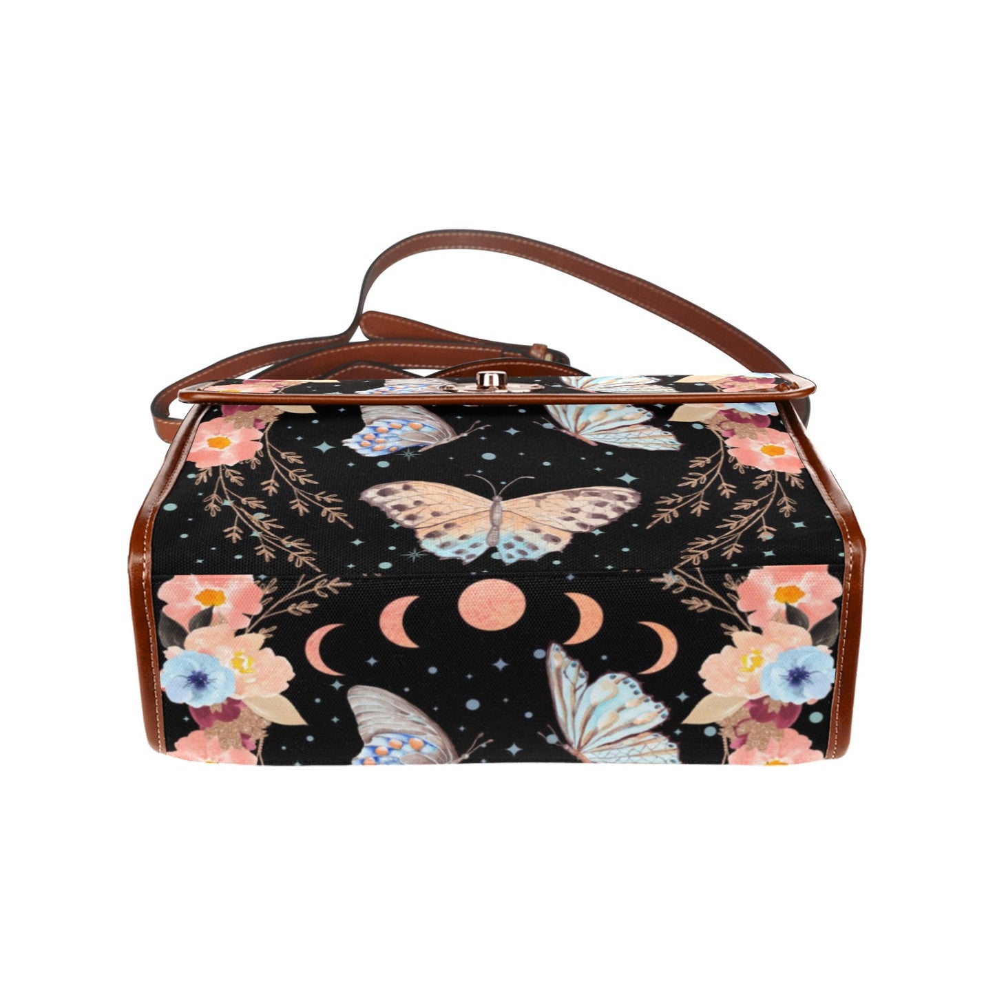 Boho Chic Butterfly Floral Purse