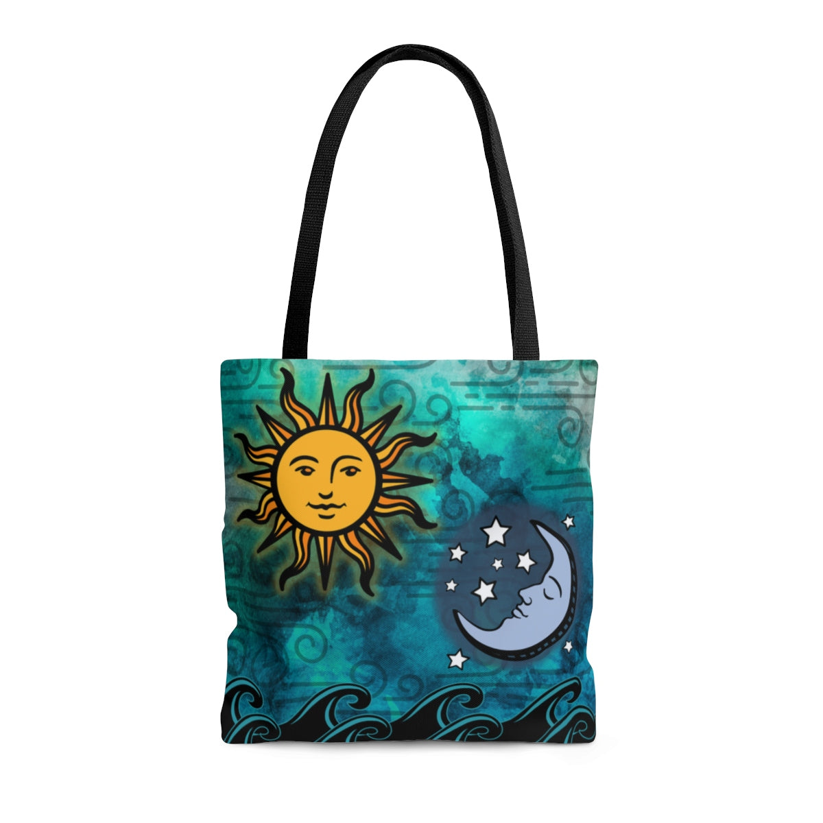 Sun Moon Stars and Ocean Tote Bag