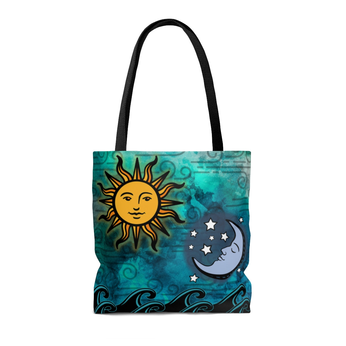 Sun Moon Stars and Ocean Tote Bag