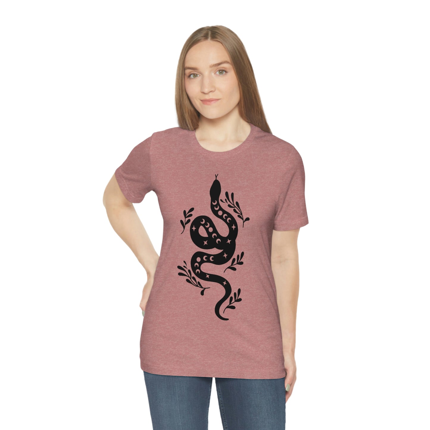 Celestial Snake Tee Shirt, Unisex Jersey Short Sleeve Tee