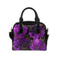 Purple Roses Goth Shoulder Bag Purse