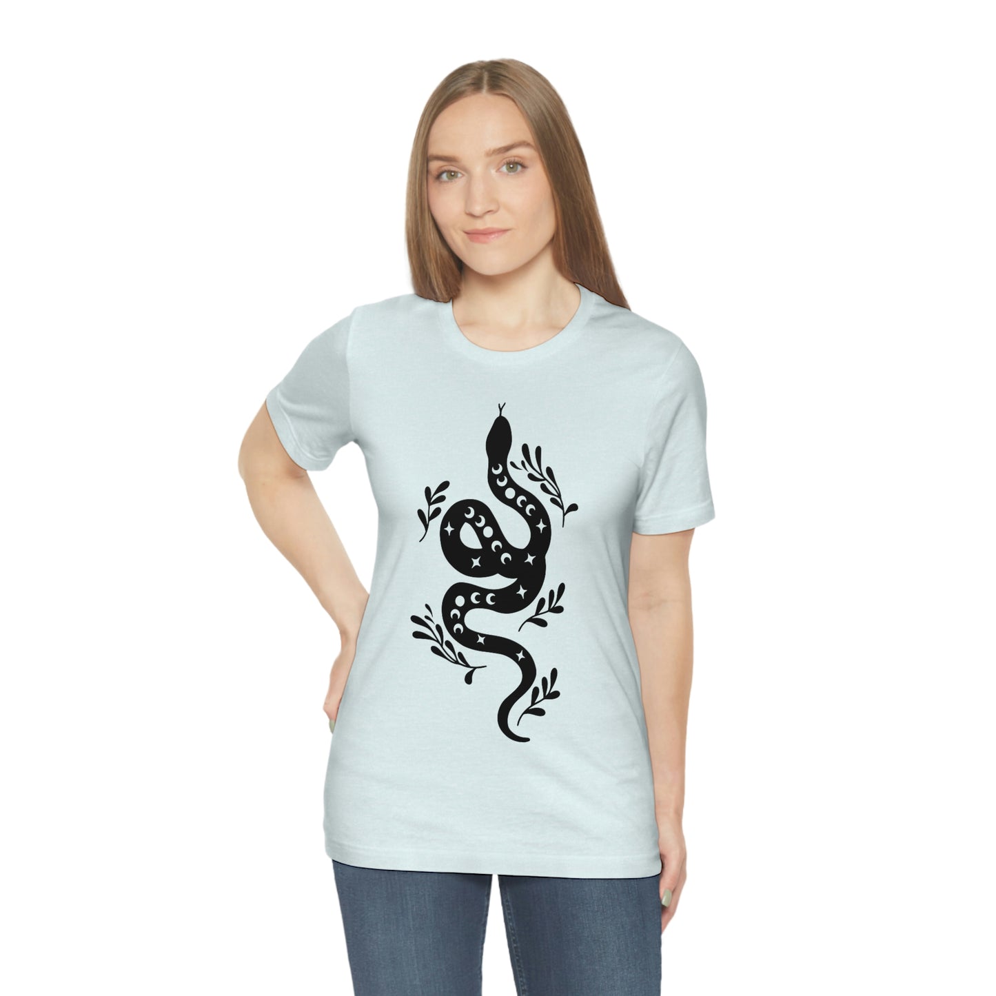 Celestial Snake Tee Shirt, Unisex Jersey Short Sleeve Tee