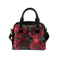 Red Roses Goth Shoulder Bag Bowler Bag Purse