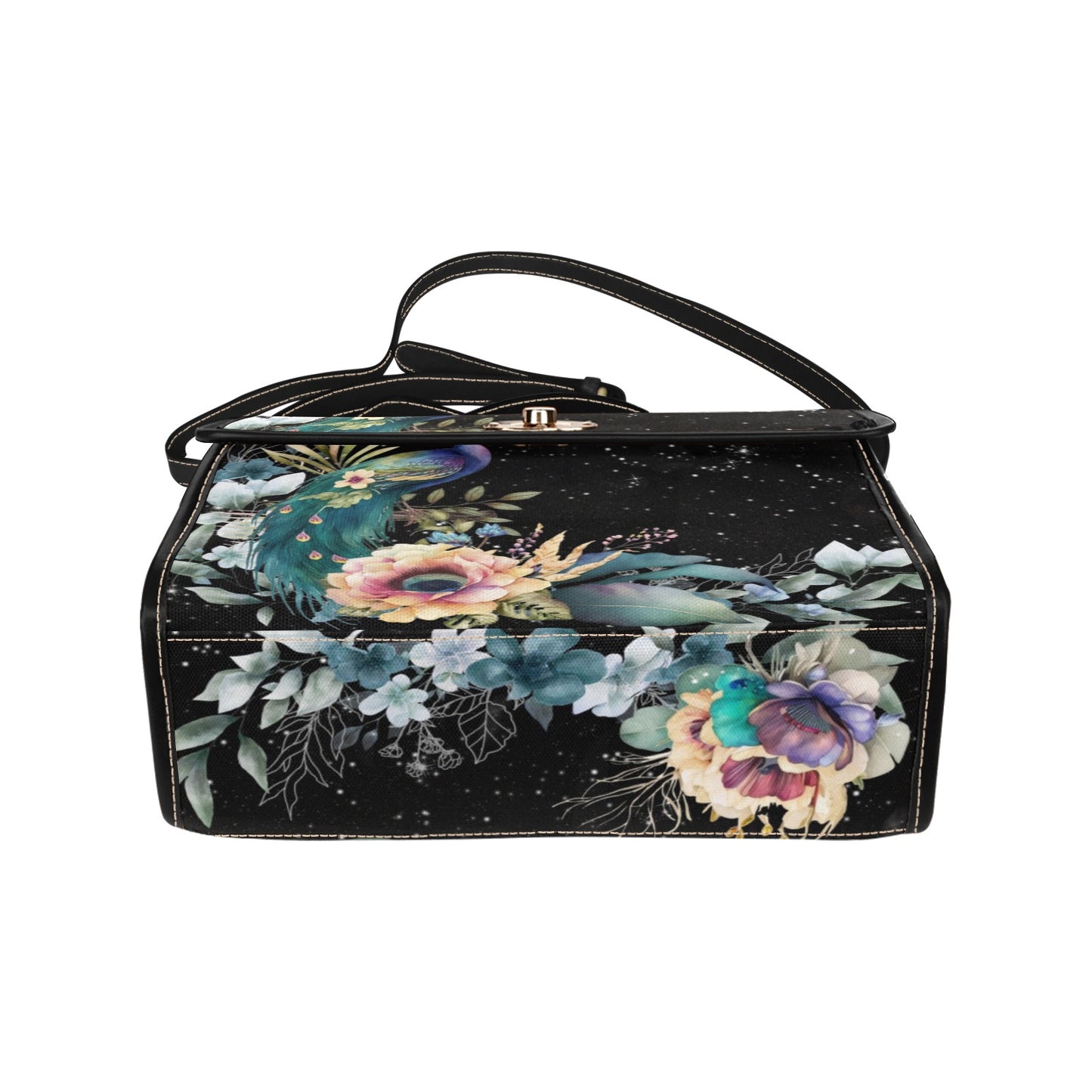 Fantasy Peacock Crossbody Purse Satchel Hand Bag