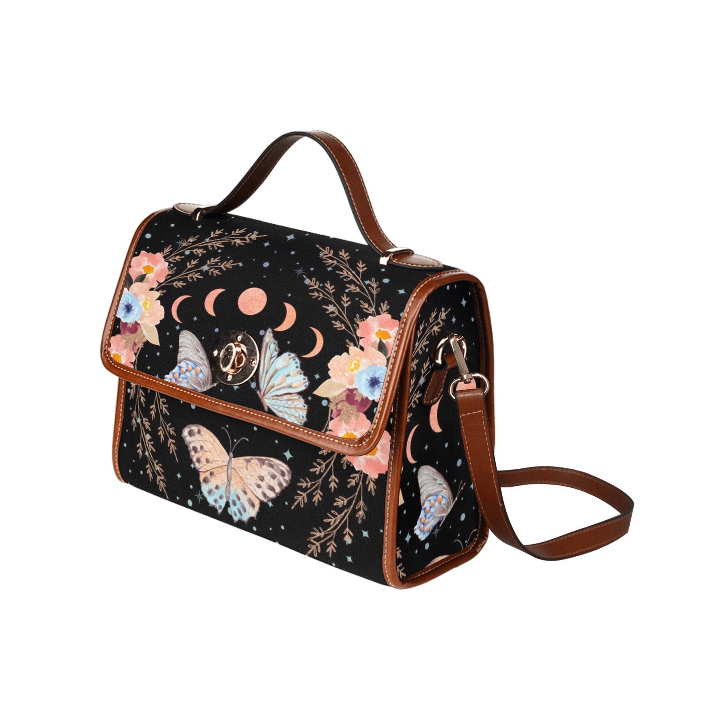 Boho Chic Butterfly Floral Purse