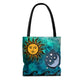 Sun Moon Stars and Ocean Tote Bag