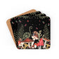 Red Mushrooms - Corkwood Coasters Set