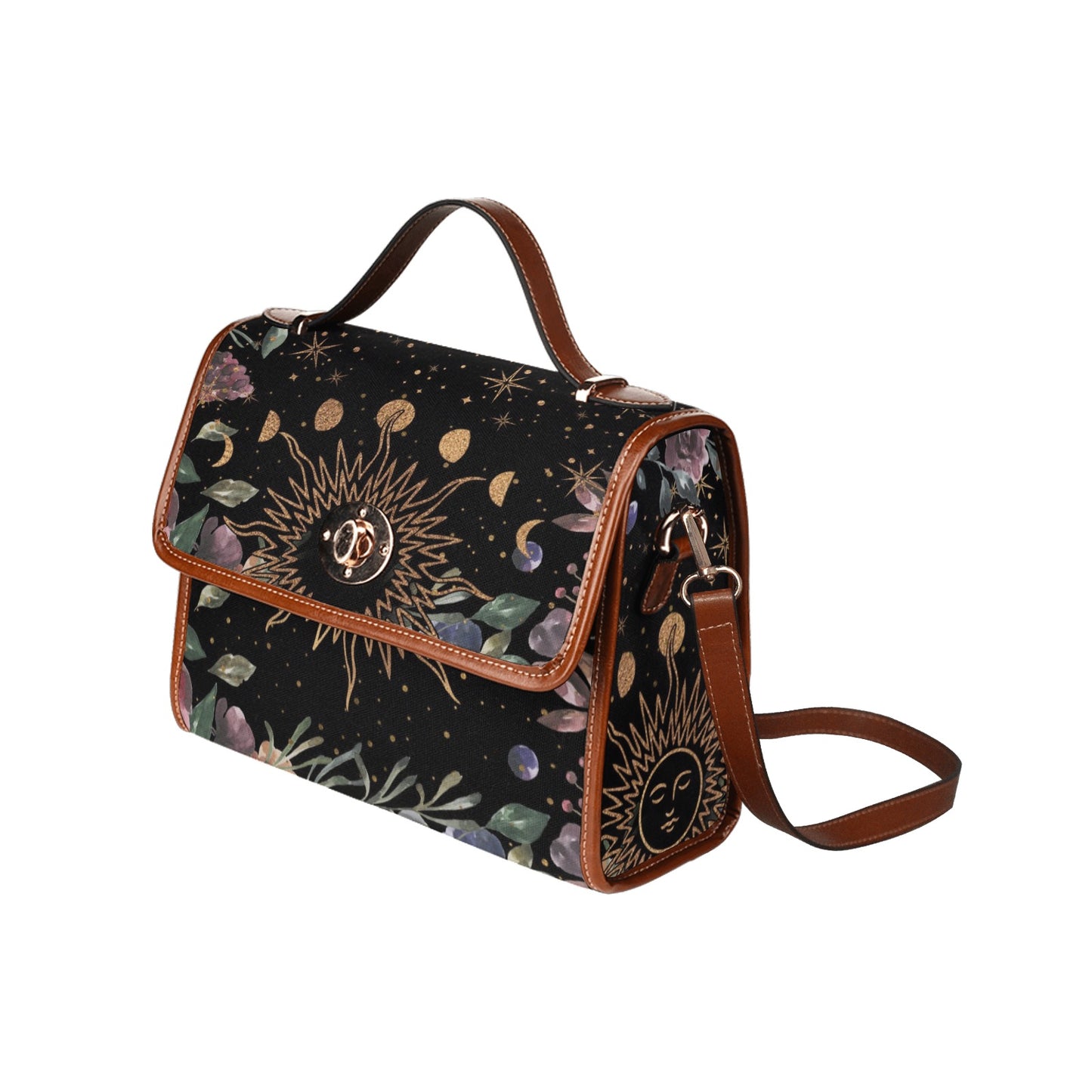 Sun and Moon Phases Cottagecore Purse