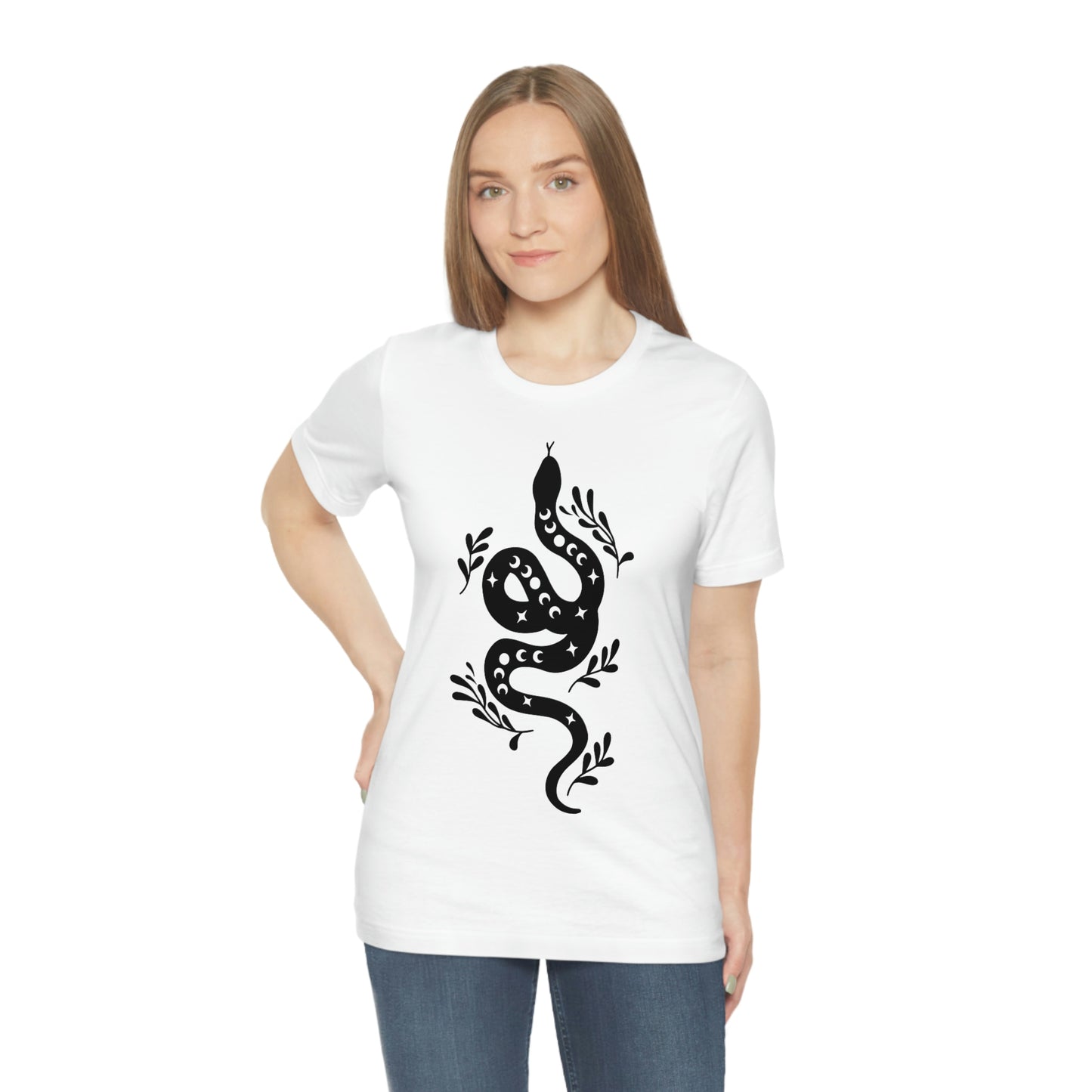 Celestial Snake Tee Shirt, Unisex Jersey Short Sleeve Tee